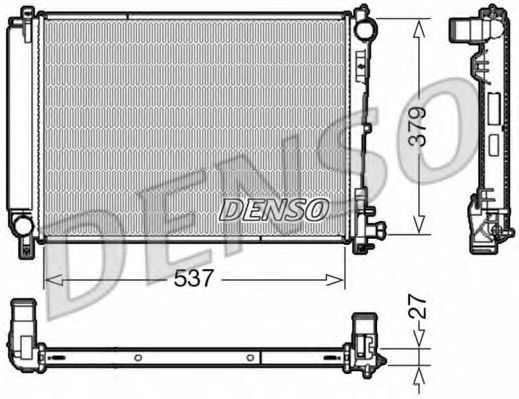 DRM06003 DENSO Cooling System Radiator, engine cooling