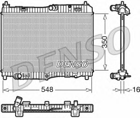 DRM10005 DENSO Cooling System Radiator, engine cooling