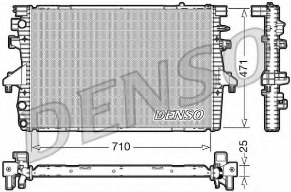 DRM32039 DENSO Cooling System Radiator, engine cooling