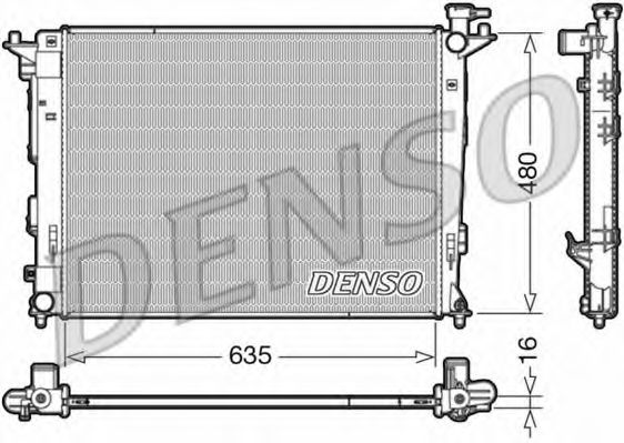 DRM41006 DENSO Cooling System Radiator, engine cooling