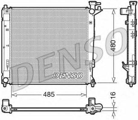 DRM41008 DENSO Cooling System Radiator, engine cooling