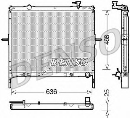 DRM43002 DENSO Cooling System Radiator, engine cooling