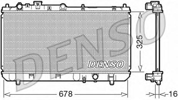 DRM44032 DENSO Cooling System Radiator, engine cooling