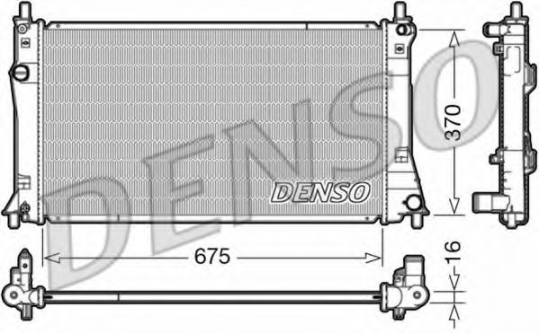 DRM44035 DENSO Cooling System Radiator, engine cooling