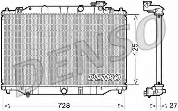 DRM44040 DENSO Cooling System Radiator, engine cooling
