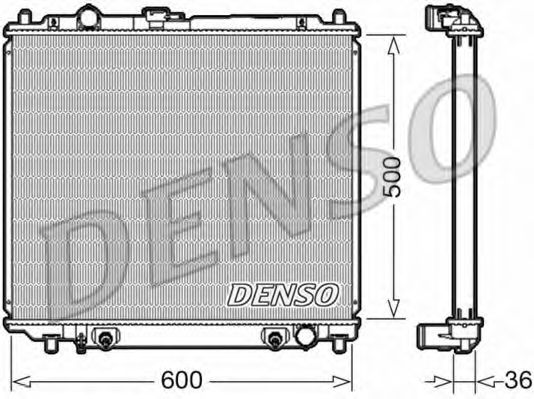 DRM45003 DENSO Cooling System Radiator, engine cooling