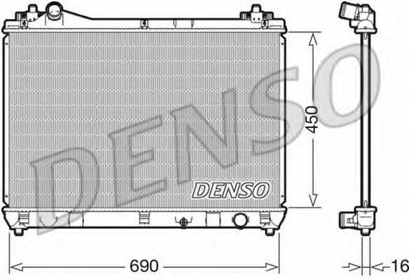 DRM47031 DENSO Cooling System Radiator, engine cooling