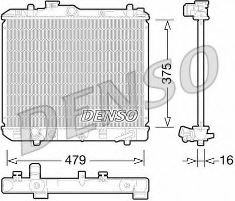 DRM47028 DENSO Cooling System Radiator, engine cooling