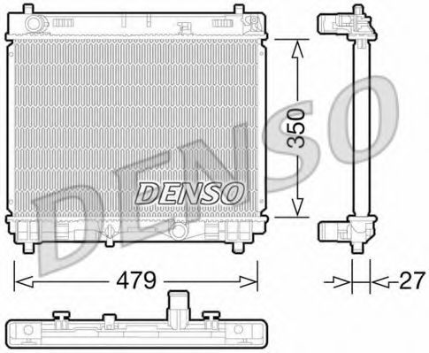 DRM50058 DENSO Cooling System Radiator, engine cooling