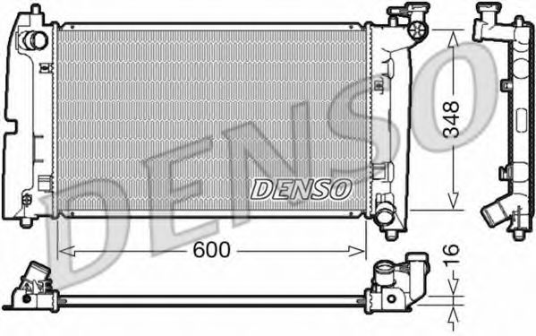 DRM50085 DENSO Cooling System Radiator, engine cooling