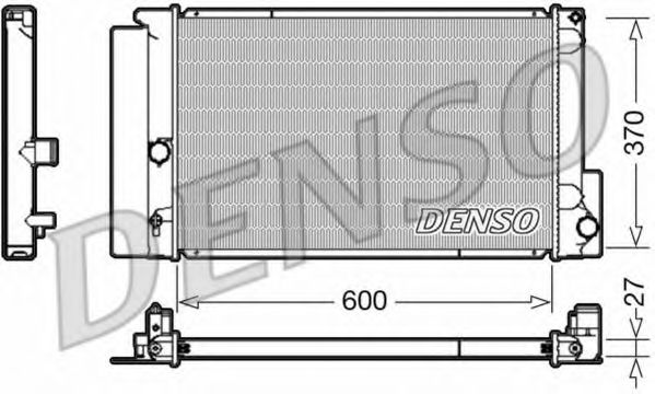 DRM50087 DENSO Cooling System Radiator, engine cooling