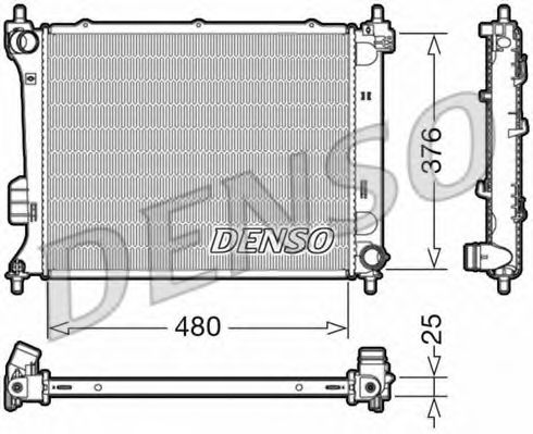 DRM41011 DENSO Cooling System Radiator, engine cooling