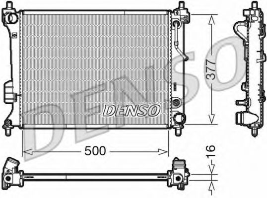 DRM41013 DENSO Cooling System Radiator, engine cooling