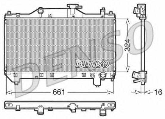 DRM50031 DENSO Cooling System Radiator, engine cooling