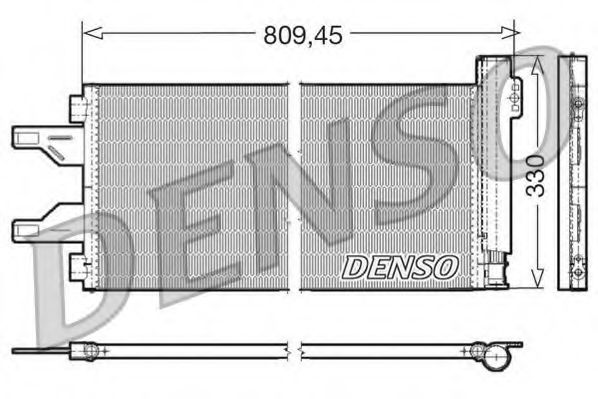 DCN07050 DENSO Condenser, air conditioning