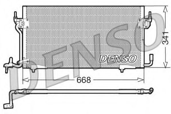 DCN07060 DENSO Condenser, air conditioning