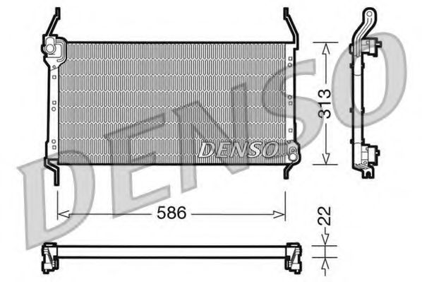 DCN09013 DENSO Air Conditioning Condenser, air conditioning