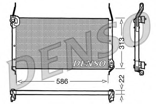 DCN09017 DENSO Condenser, air conditioning