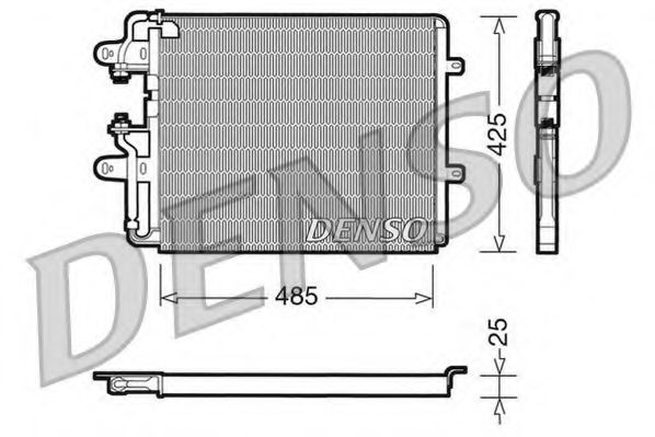 DCN09030 DENSO Air Conditioning Condenser, air conditioning