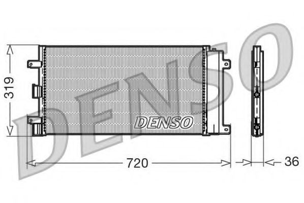 DCN09042 DENSO Condenser, air conditioning