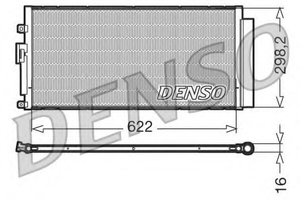 DCN09046 DENSO Condenser, air conditioning