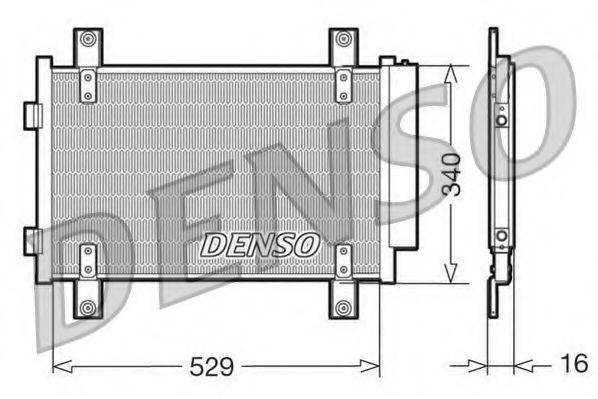 DCN09049 DENSO Condenser, air conditioning