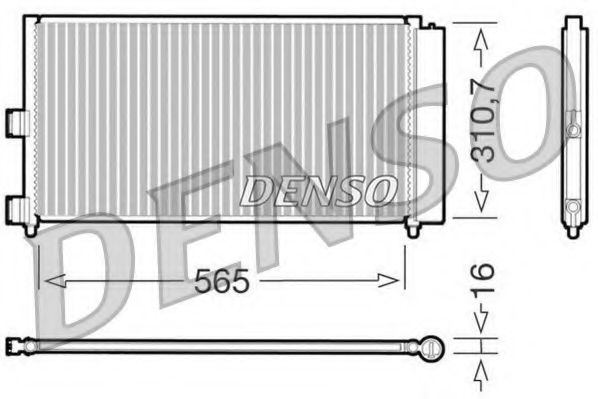 DCN09070 DENSO Air Conditioning Condenser, air conditioning