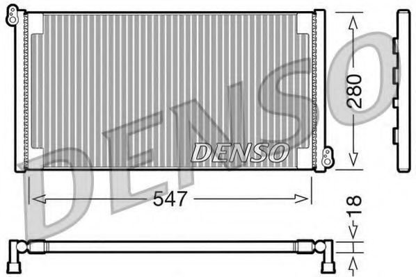 DCN09081 DENSO Condenser, air conditioning