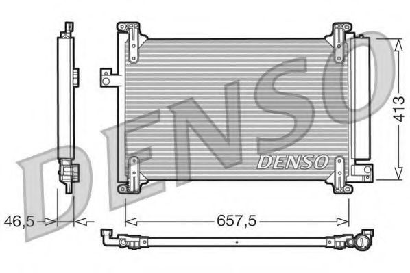 DCN09083 DENSO Air Conditioning Condenser, air conditioning