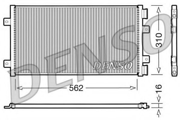 DCN09101 DENSO Condenser, air conditioning