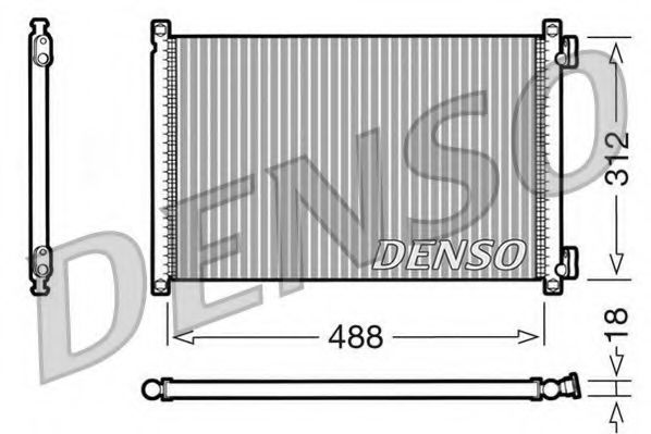 DCN09103 DENSO Air Conditioning Condenser, air conditioning