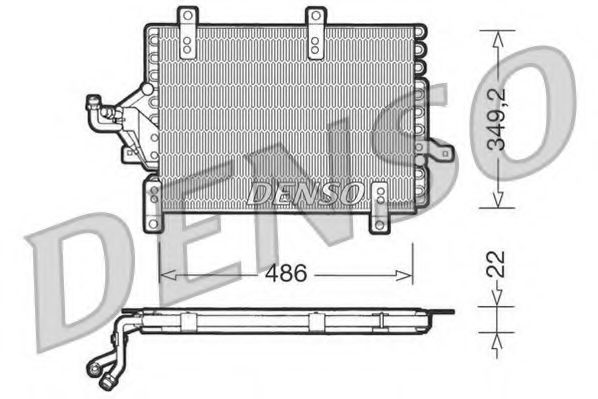 DCN09141 DENSO Air Conditioning Condenser, air conditioning