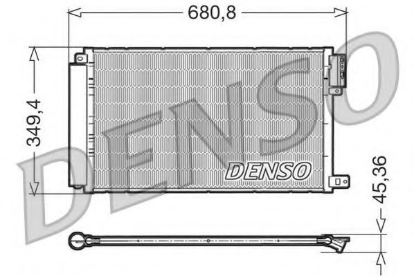 DCN09300 DENSO Condenser, air conditioning
