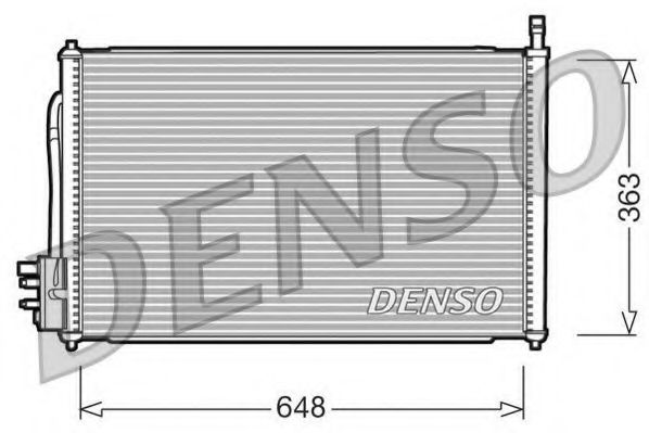 DCN10006 DENSO Condenser, air conditioning