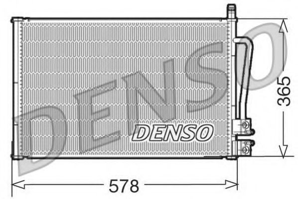 DCN10008 DENSO Condenser, air conditioning