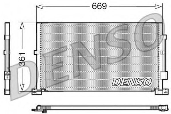 DCN10012 DENSO Condenser, air conditioning