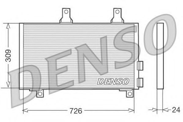 DCN11003 DENSO Condenser, air conditioning