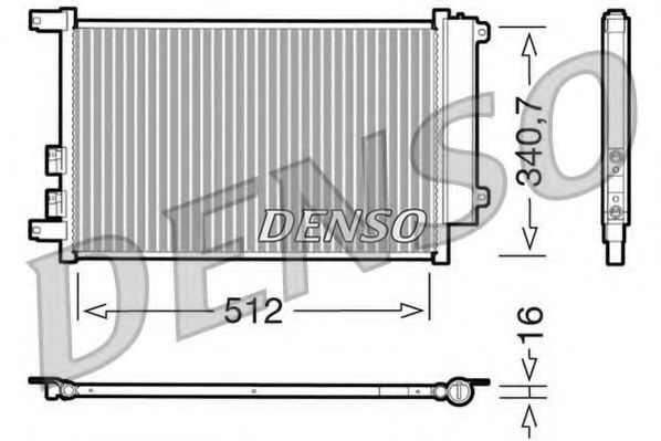 DCN01010 DENSO Condenser, air conditioning