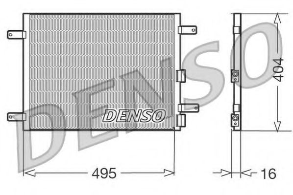 DCN01023 DENSO Кондиционер Конденсатор, кондиционер
