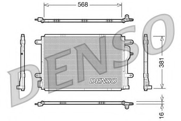 DCN02004 DENSO Air Conditioning Condenser, air conditioning