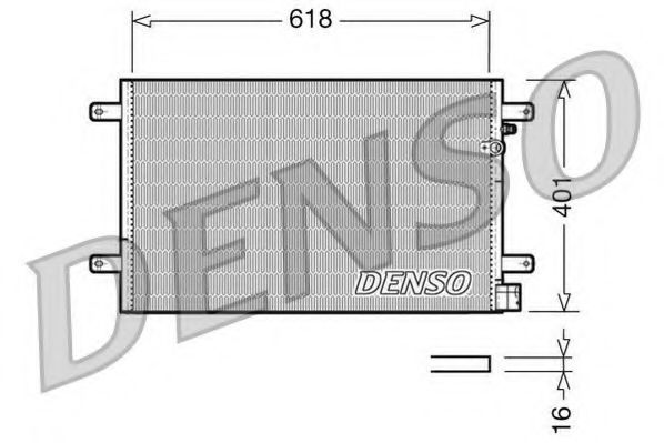 DCN02006 DENSO Condenser, air conditioning