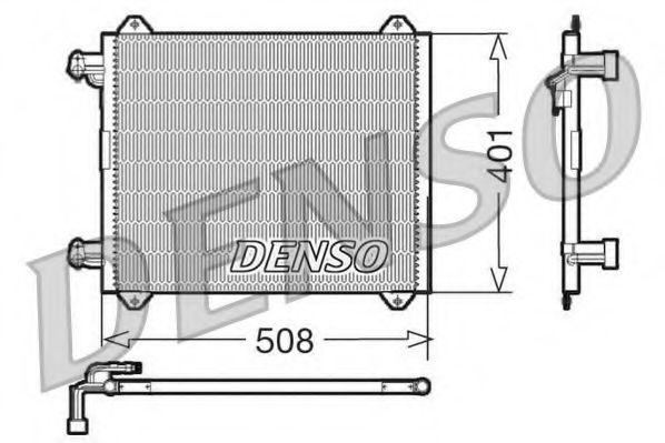 DCN02009 DENSO Condenser, air conditioning