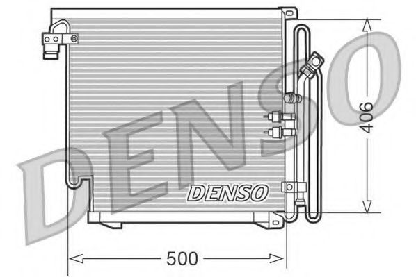 DCN02010 DENSO Air Conditioning Condenser, air conditioning