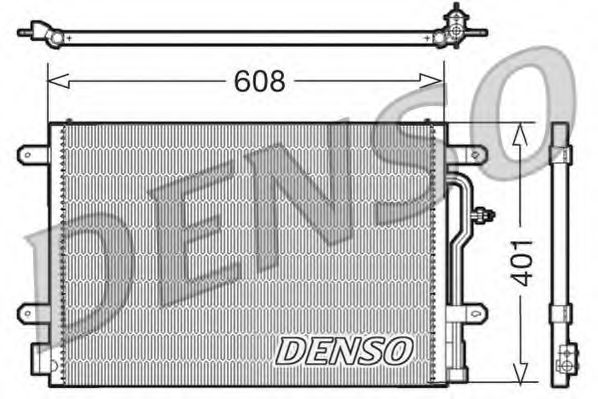 DCN02012 DENSO Kondensator, Klimaanlage