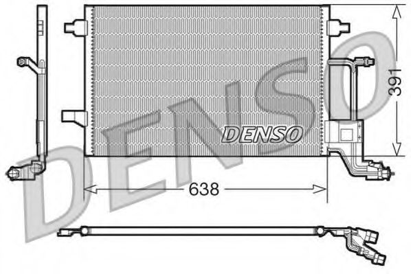 DCN02014 DENSO Condenser, air conditioning