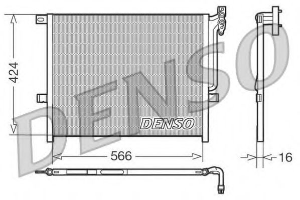DCN05004 DENSO Condenser, air conditioning