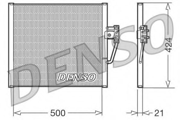 DCN05005 DENSO Кондиционер Конденсатор, кондиционер