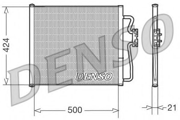 DCN05007 DENSO Condenser, air conditioning