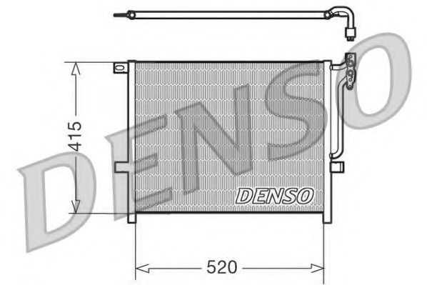 DCN05010 DENSO Condenser, air conditioning