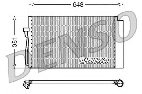 DCN05017 DENSO Condenser, air conditioning